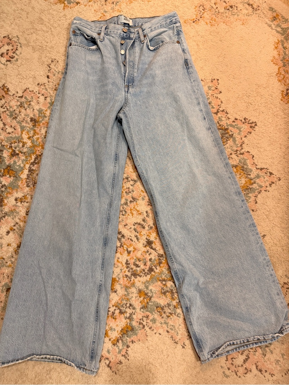 Agolde Vintage Light Blue dame Wide Leg Jeans